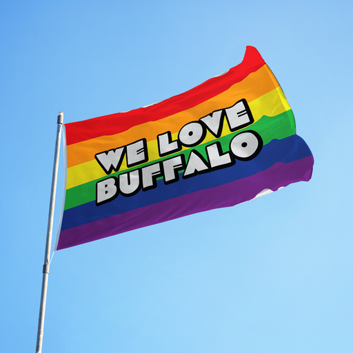 3x5' We Love Buffalo Polyester Flag