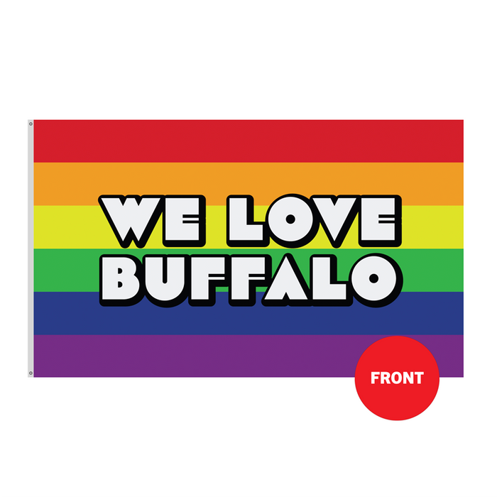 3x5' We Love Buffalo Polyester Flag