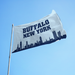 3x5' Buffalo Bottom Skyline Polyester Flag - Made in USA