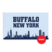 3x5' Buffalo Bottom Skyline Polyester Flag - Made in USA