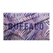 RED, WHITE, AND BLUE ZUBAZ PRINTED FLAG WITH THE WORD "BUFFALO" IN THE CENTER