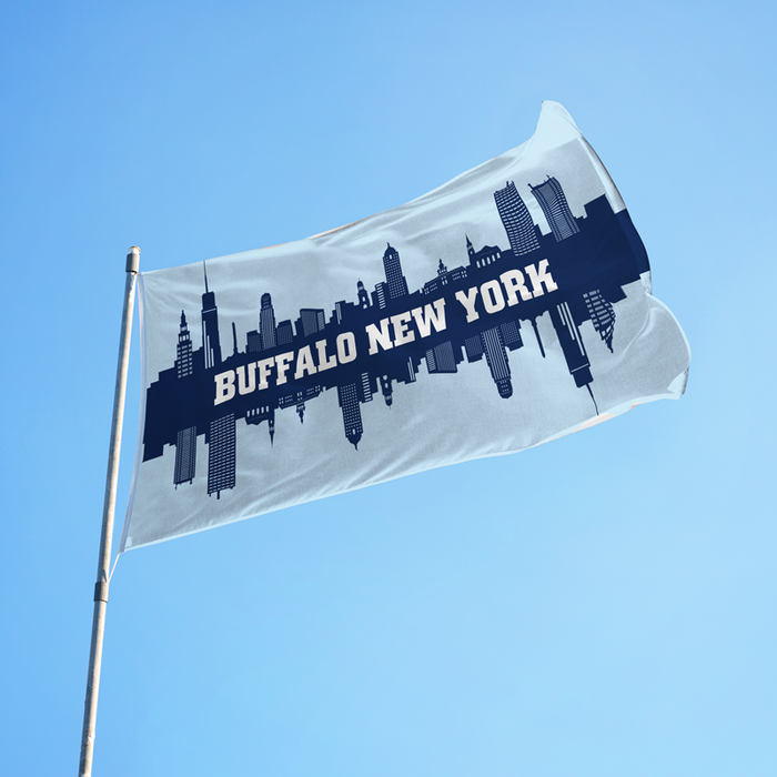 3x5' Buffalo Skyline Polyester Flag - Made in USA