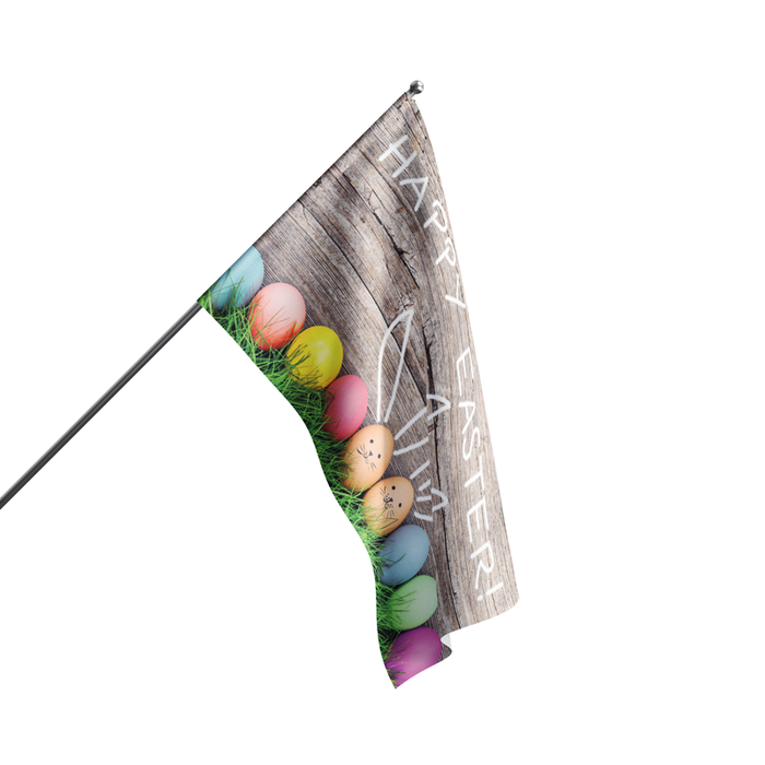 3x5' Bunny Eggs Easter Polyester Flag - Made in USA