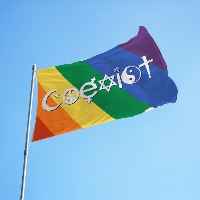 3x5' Coexist Polyester Flag - Made in USA