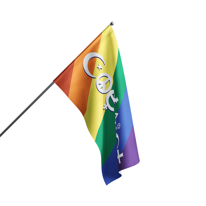 3x5' Coexist Polyester Flag - Made in USA