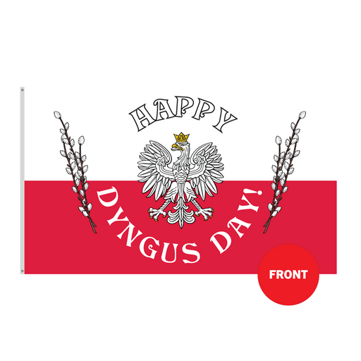 3x5' Happy Dyngus Day Polyester Flag - Made in USA