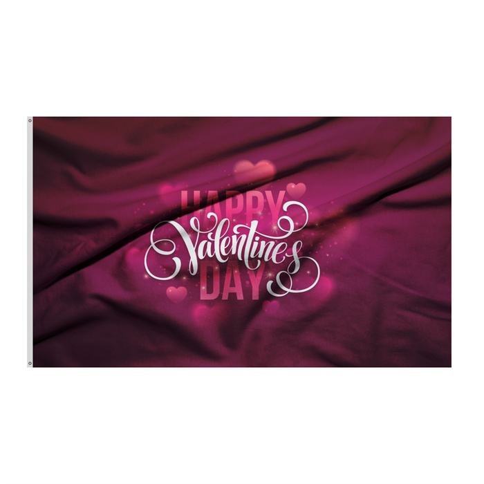 3x5' Happy Valentine Day Polyester Flag - Made in USA