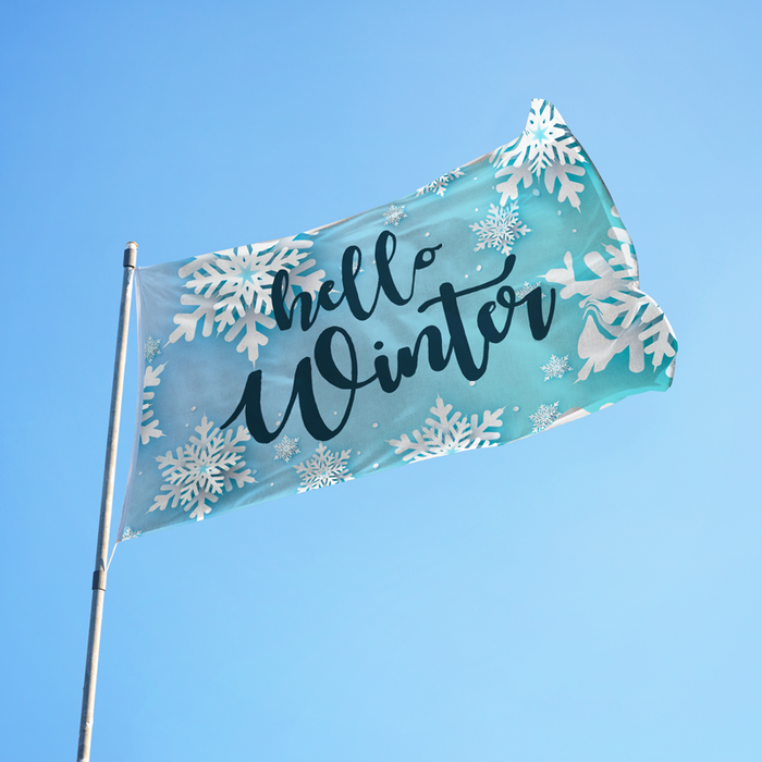 3x5' Hello Winter Polyester Flag - Made in USA