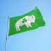 3x5' Irish Green Buffalo Polyester Flag - Made in USA