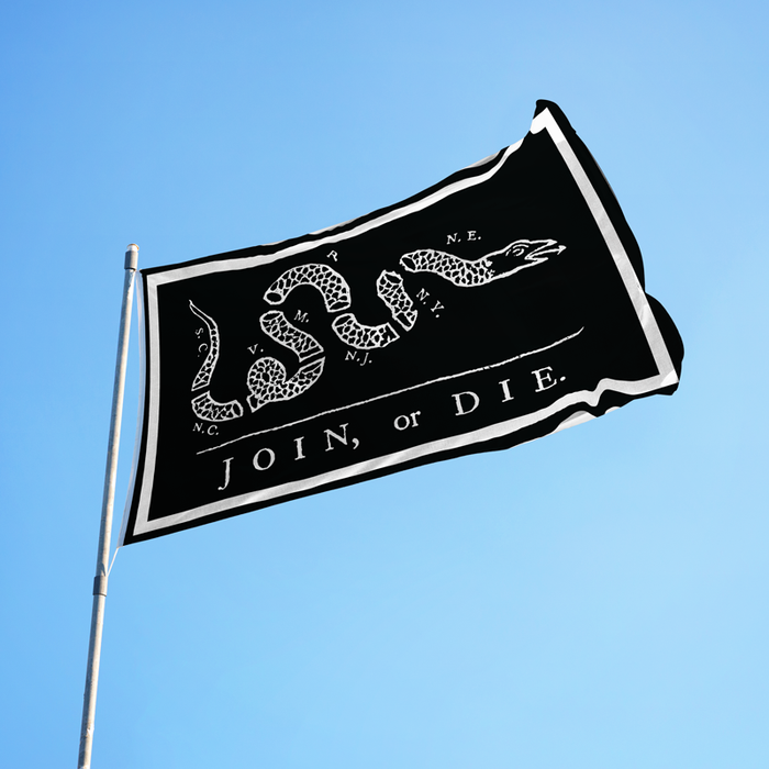 Join Or Die Polyester Flag - Made in USA