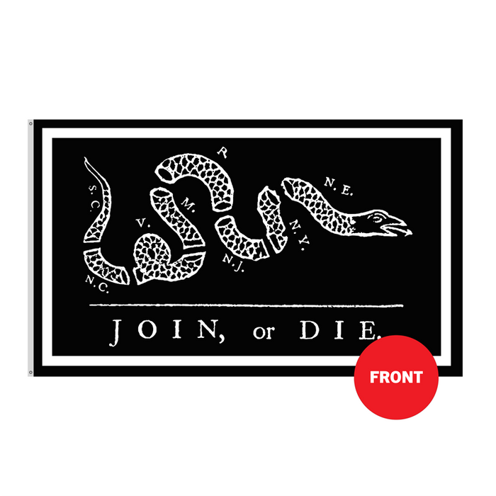  Join Or Die Polyester Flag - Made in USA