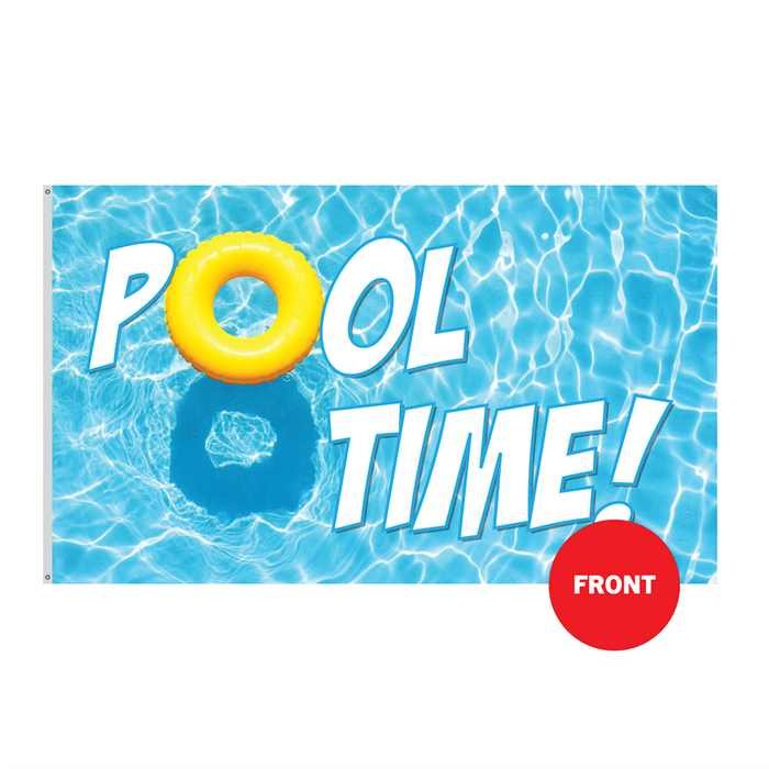 3x5' Pool Time Polyester Flag - Made in USA