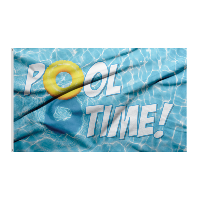 3x5' Pool Time Polyester Flag - Made in USA