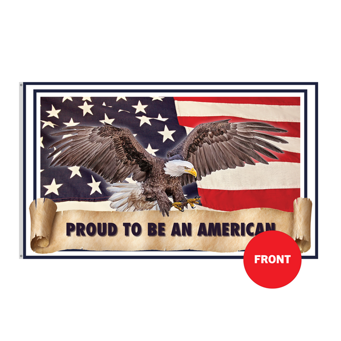3x5' Proud American Polyester Flag - Made in USA