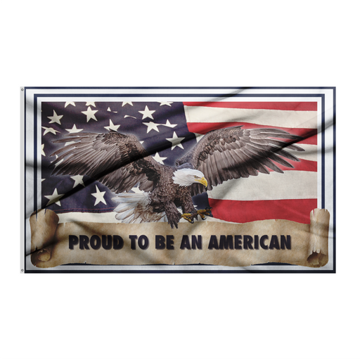 3x5' Proud American Polyester Flag - Made in USA