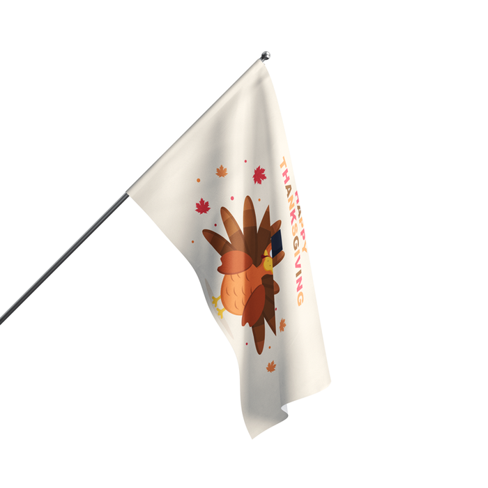 3x5' Thanksgiving Turkey Polyester Flag - Made in USA