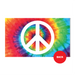 3x5' Tie Dye Peace Sign Polyester Flag - Made in USA