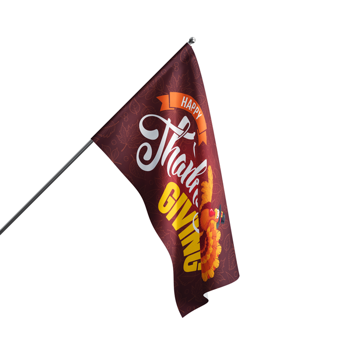 3x5' Happy Thanksgiving Polyester Flag - Made in USA