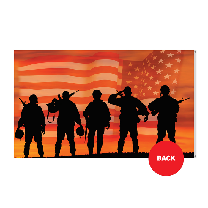 3x5' American Heroes Polyester Flag - Made in the USA