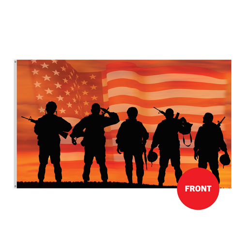 3x5' American Heroes Polyester Flag - Made in the USA