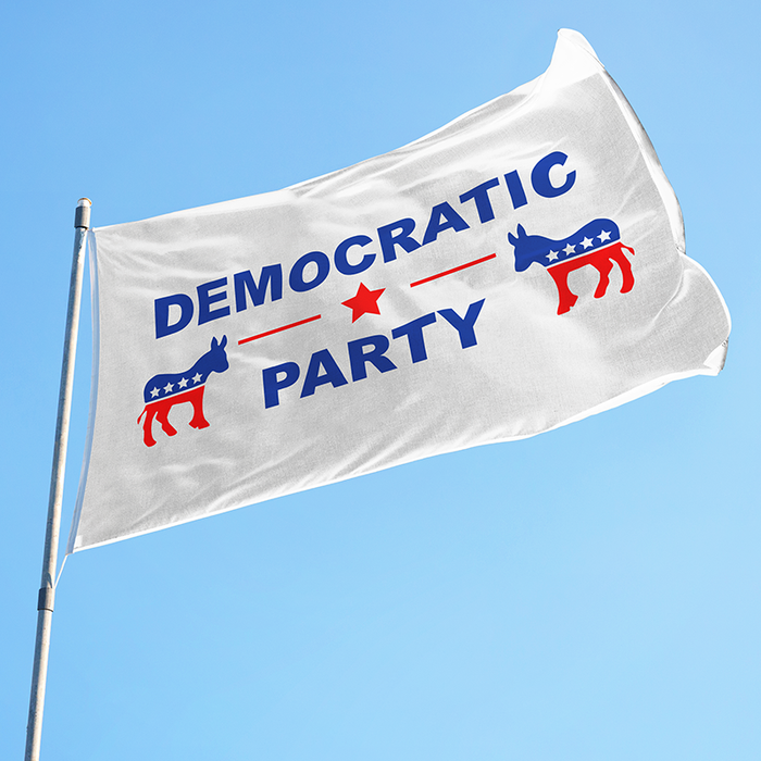 3'x5' Democratic Party Polyester Flag - Made in USA