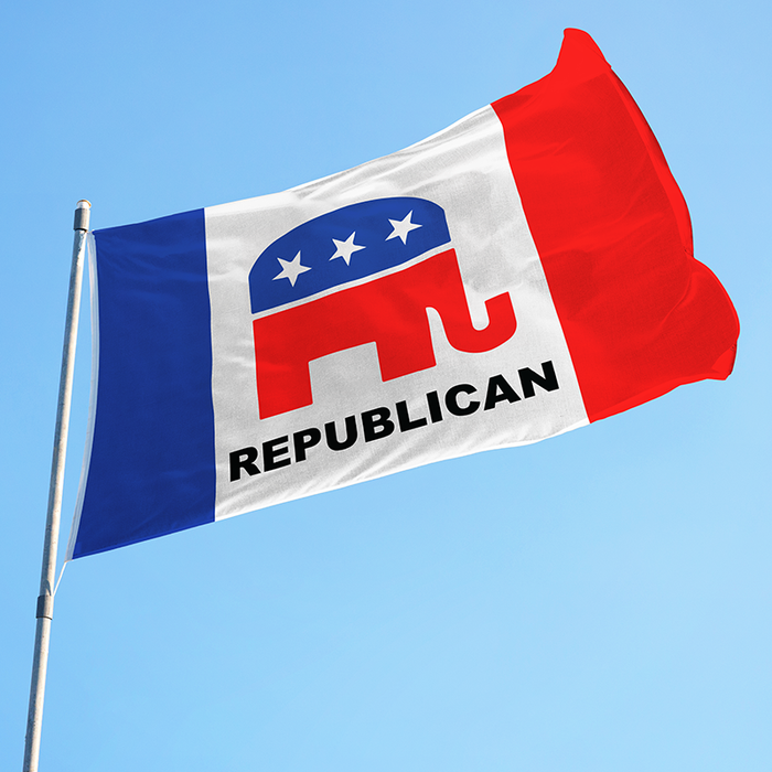 3'x5' Republican Polyester Flag - Made in USA