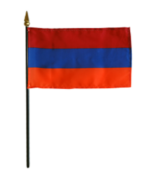 8x12" Armenia Stick Flag