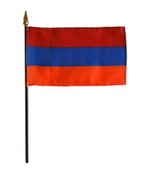 4x6" Armenia Stick Flag
