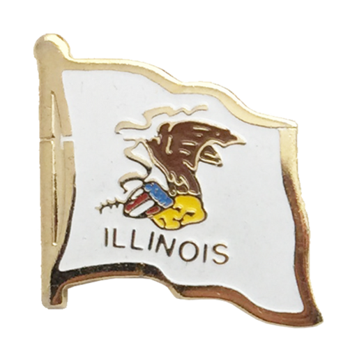 Illinois Flag Lapel Pin