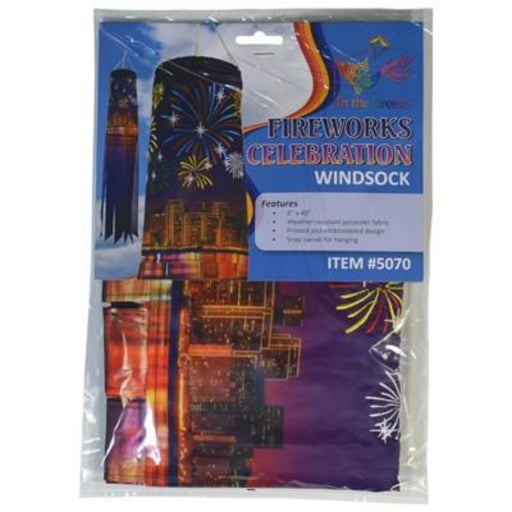 40" Celebration Fireworks Windsock