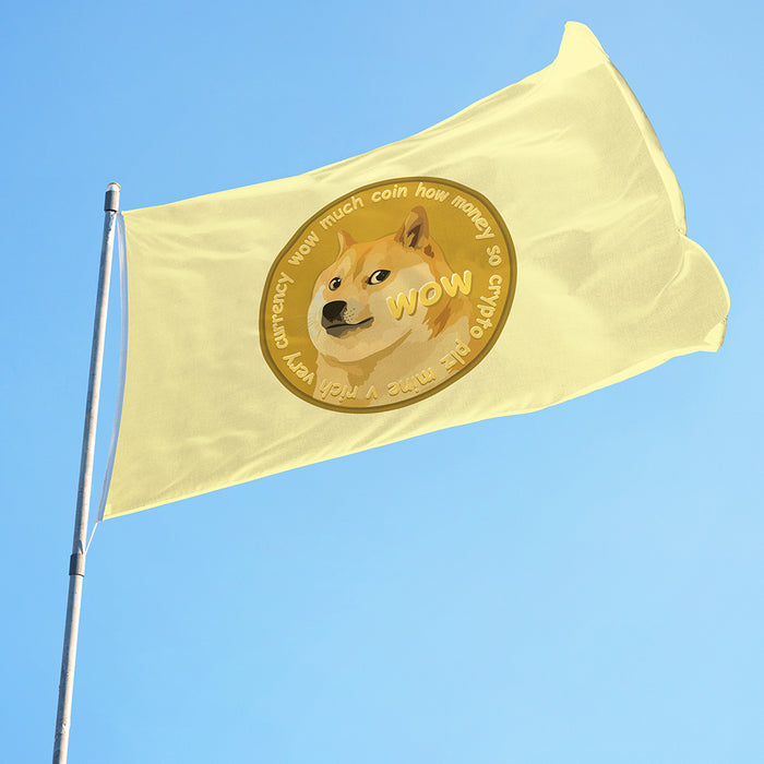3x5' DOGE Flag - Dogecoin Artistic - Color - Made in USA