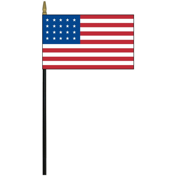 4x6" 20 Star US 1818-19 Stick Flag