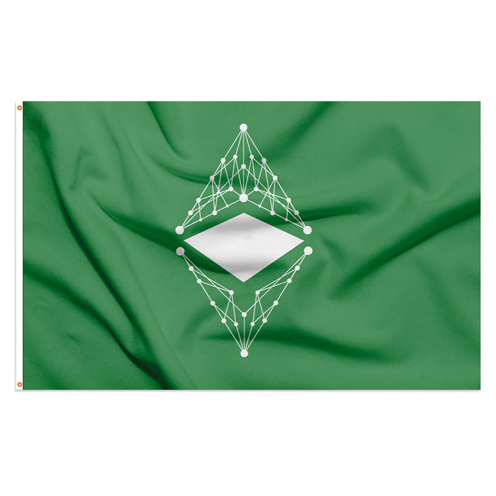 3x5' Ethereum Classic Flag - ETC Diamond - Color - Made in USA