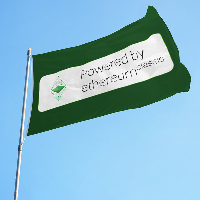 3x5' Ethereum Classic Flag - Powered by ETC - Color - Made in USA