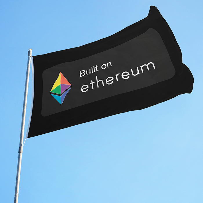 3x5' Ethereum Flag - Built on ETH - Dark - Made in USA