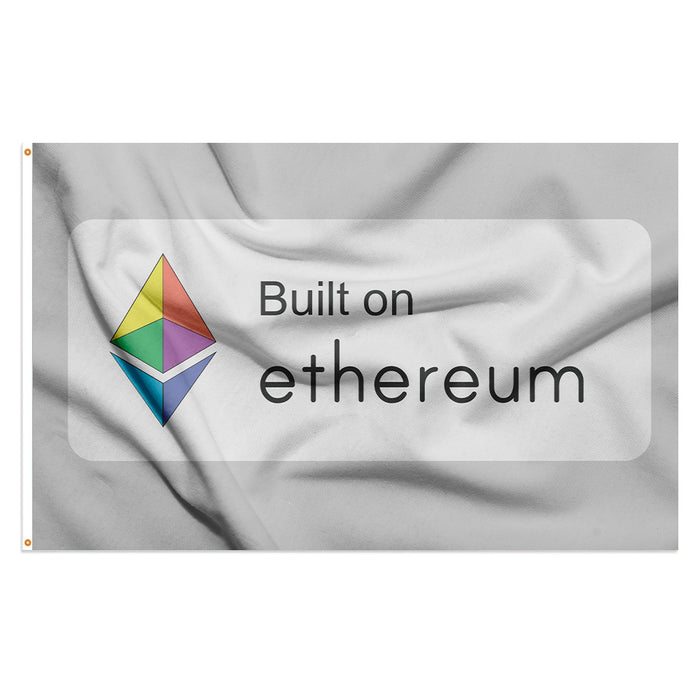 3x5' Ethereum Flag - Built on ETH - Light - Made in USA