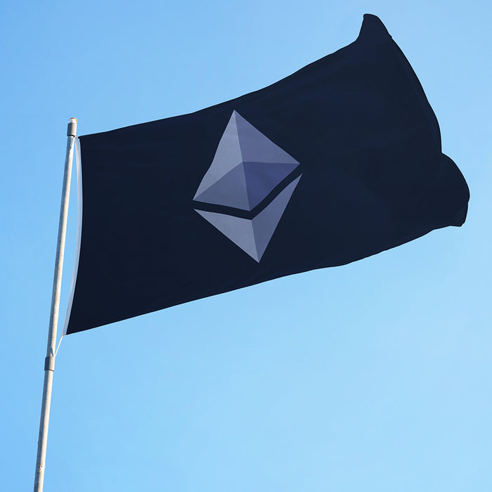 3x5' Ethereum Flag - ETH Diamond - Purple - Made in USA