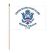 12x18" US Coast Guard Logo Stick Flag