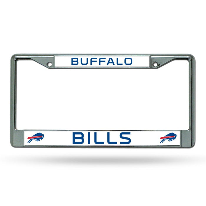 Buffalo Bills White Metal License Plate Frame