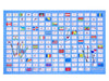World Flags Tablecloth – Color & Learn comes with 10 washable markers