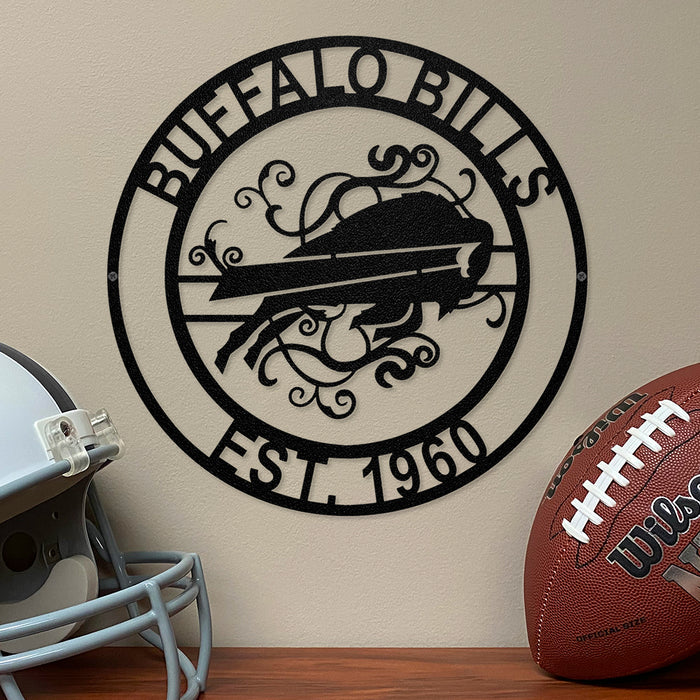 Buffalo Bills Laser Cut Metal Sign