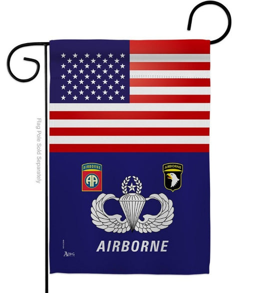 US & Airborne Garden Flag