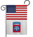 US & 82nd Airborne Garden Flag