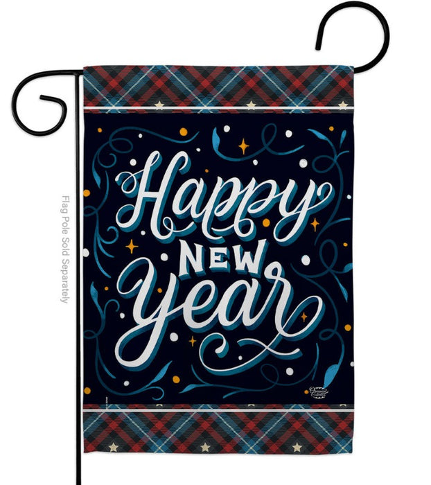 Bring New Year Garden Flag