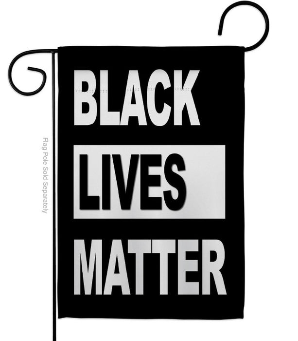 Black Lives Matter Double Sided Garden Flag