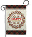 Thanksgiving Wreath Garden Flag