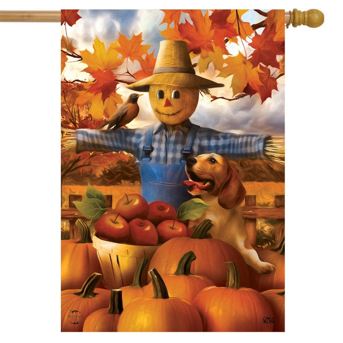 Autumn Scarecrow Banner Flag