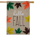 Fall Autumn Burlap High Quality Flag for off the house