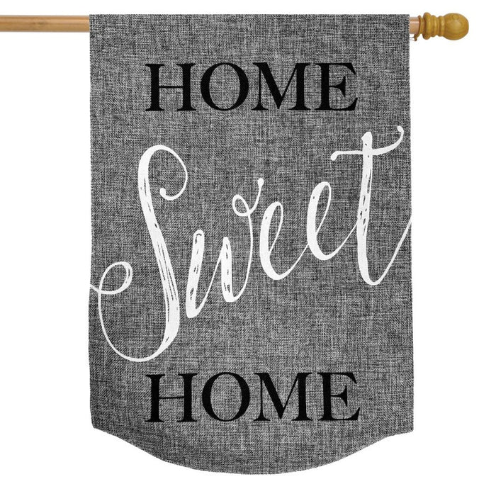 Home Sweet Home Burlap Banner Flag