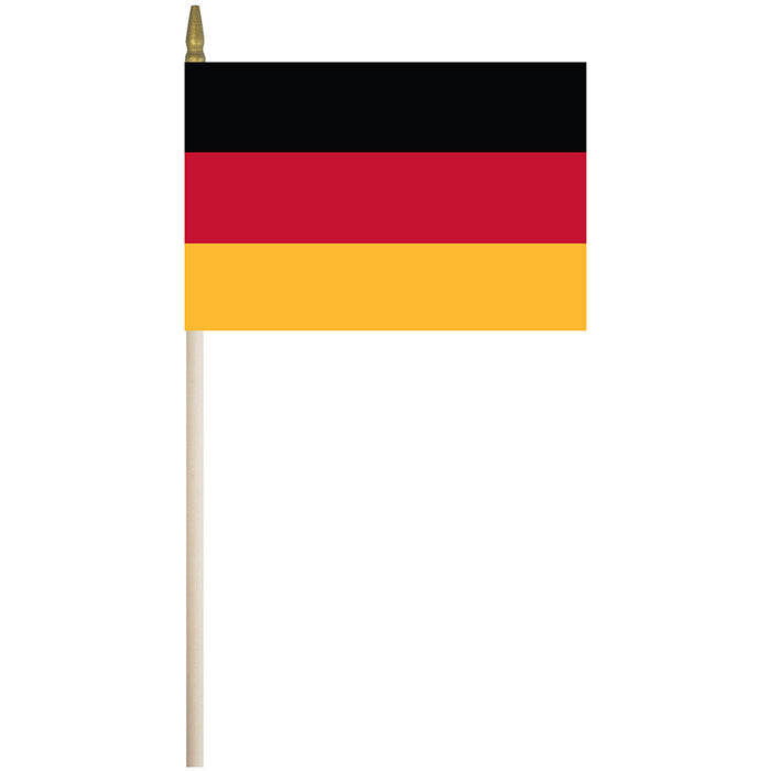 12x18" Germany Stick Flag with Tip